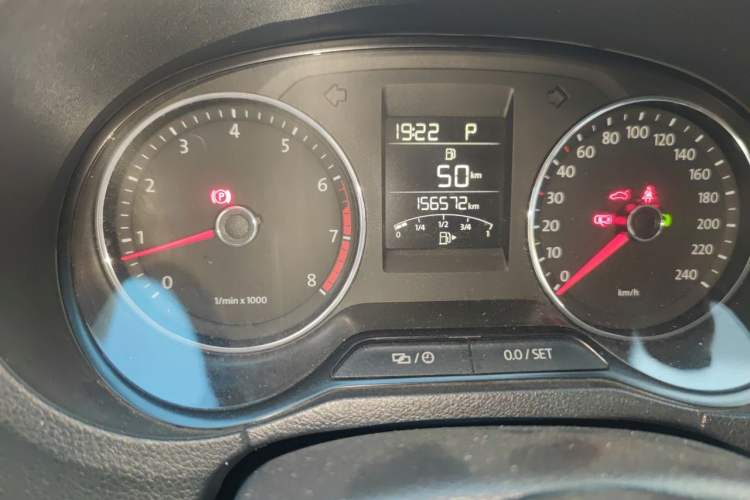 Used Volkswagen Polo 2014 1.6L Automatic Comfort Edition Odometer Close Up