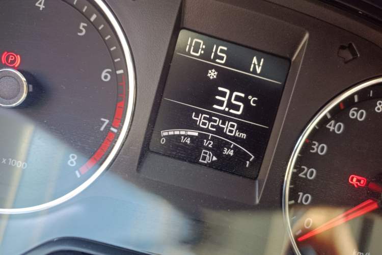 Used Volkswagen Polo 2014 1.6L Automatic Luxury Edition Odometer Close Up