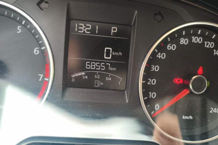 Used Volkswagen Polo 2014 1.6L Automatic Comfort Edition Odometer Close Up