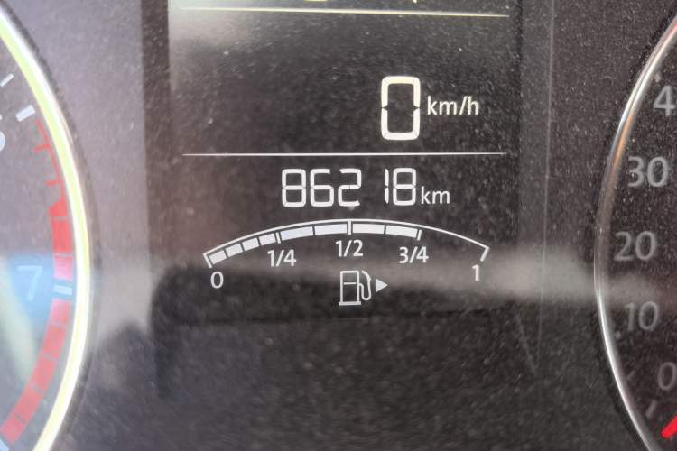 Used Volkswagen Polo 2014 1.6L Automatic Comfort Edition Odometer Close Up