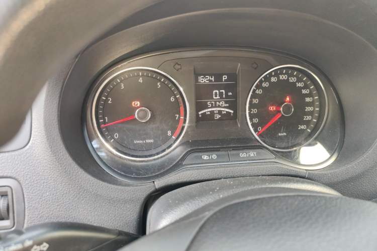 Used Volkswagen Polo 2014 1.6L Automatic Comfort Edition Odometer Close Up