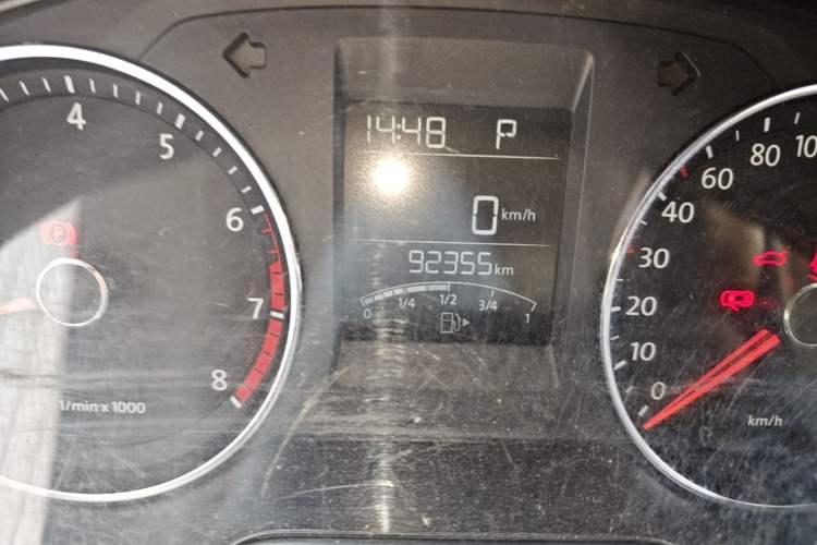Used Volkswagen Polo 2014 1.6L Automatic Comfort Edition Odometer Close Up