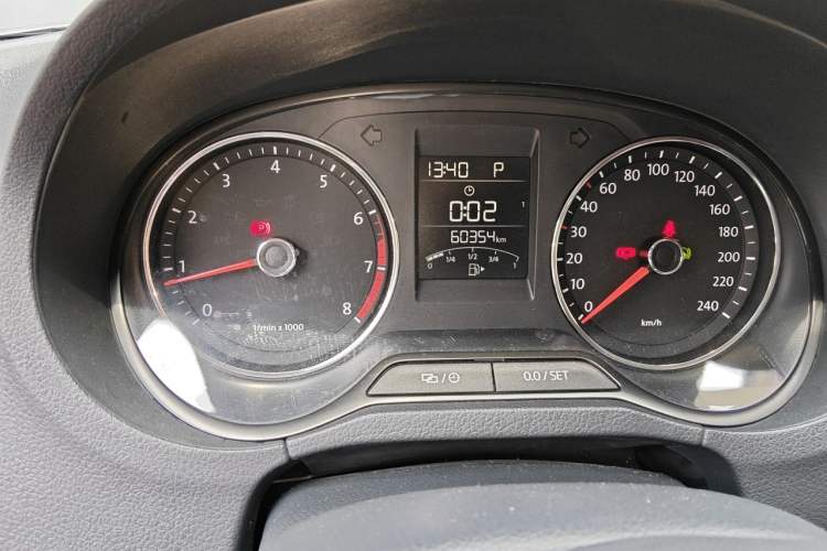 Used Volkswagen Polo 2014 1.6L Automatic Comfort Edition Odometer Close Up