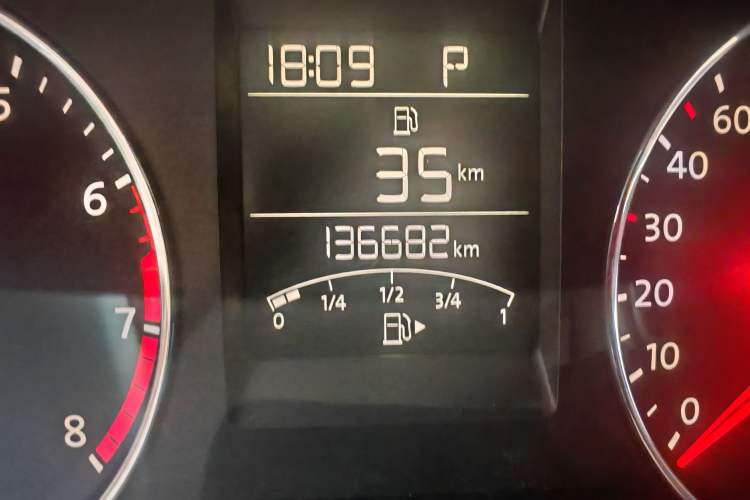 Used Volkswagen Polo 2014 1.6L Automatic Luxury Edition Odometer Close Up
