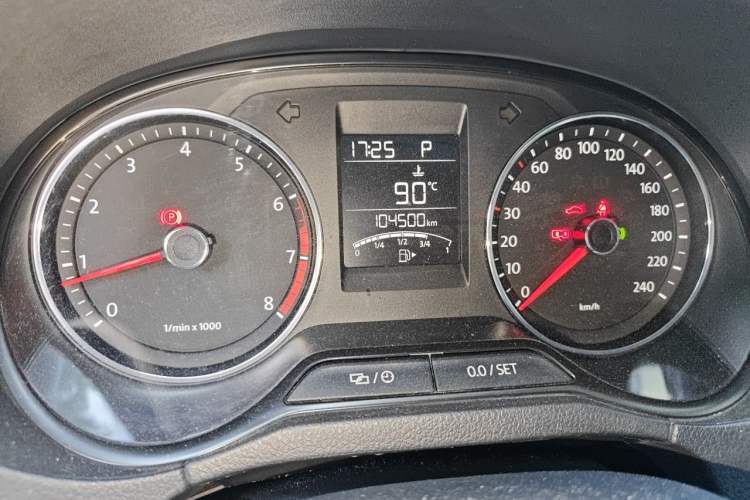 Used Volkswagen Polo 2014 1.6L Automatic Comfort Edition Odometer Close Up