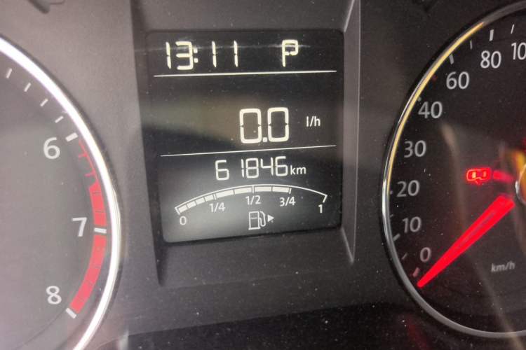 Used Volkswagen Polo 2014 1.4L Automatic Comfort Edition Odometer Close Up