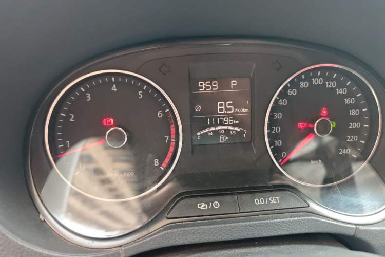 Used Volkswagen Polo 2014 1.4L Automatic Comfort Edition Odometer Close Up