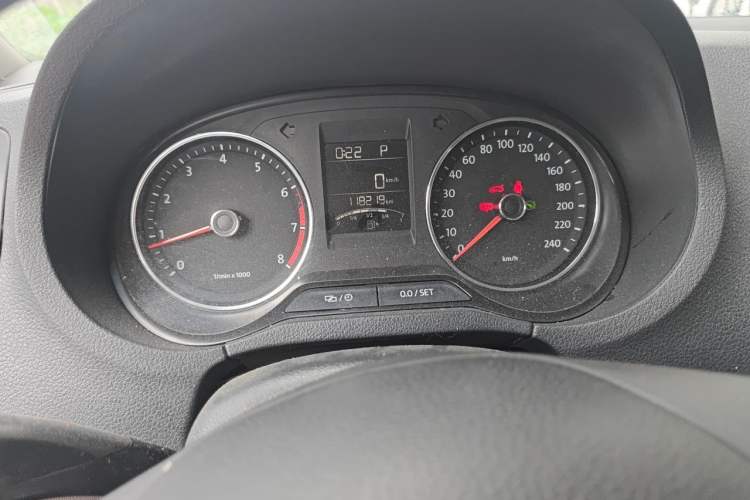 Used Volkswagen Polo 2014 1.4L Automatic Comfort Edition Odometer Close Up