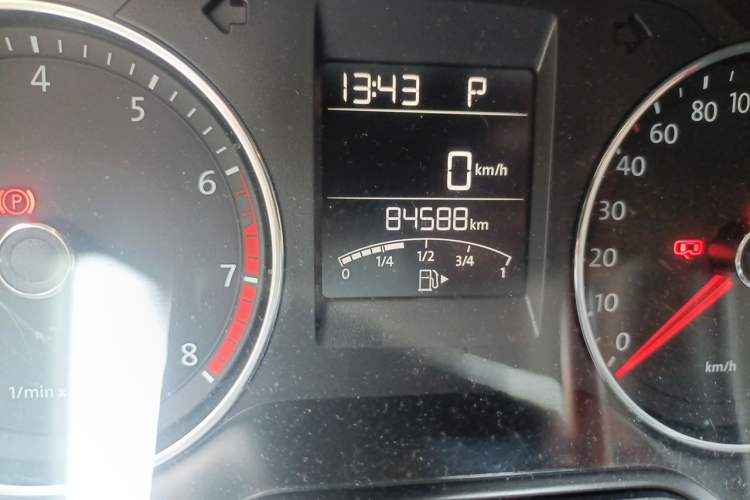 Used Volkswagen Polo 2014 1.4L Automatic Comfort Edition Odometer Close Up