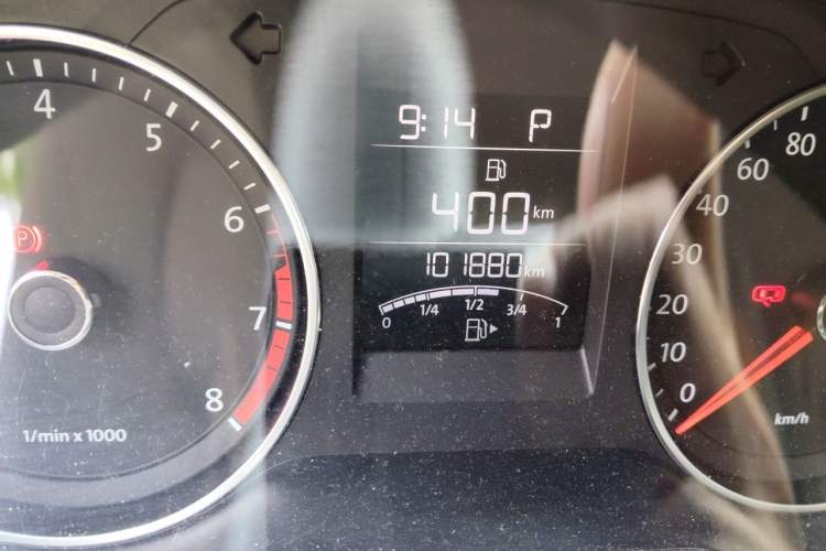 Used Volkswagen Polo 2014 1.4L Automatic Comfort Edition Odometer Close Up