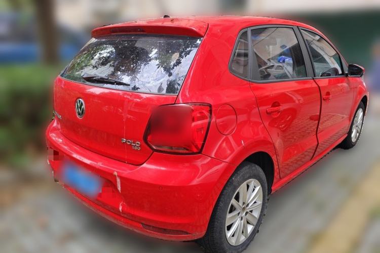 Used Volkswagen Polo 2014 1.6L Automatic Comfort Edition Rear Right 45 Deg