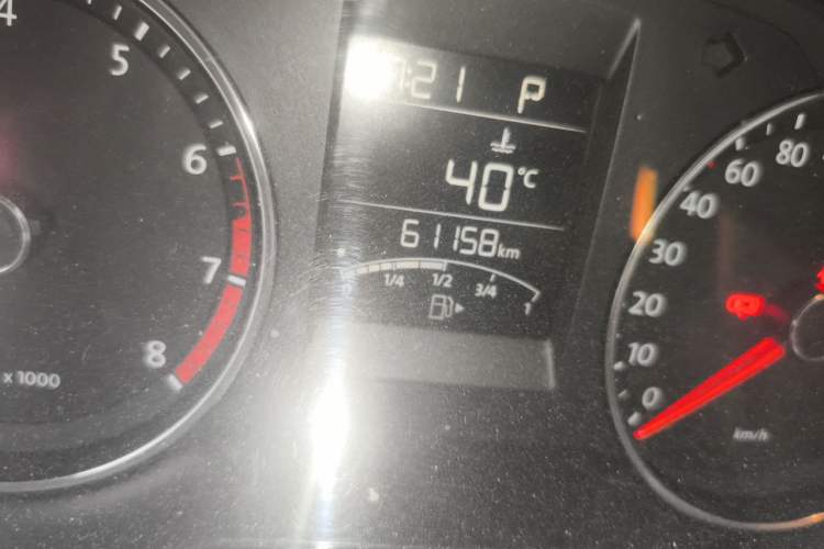Used Volkswagen Polo 2014 1.4L Automatic Comfort Edition Odometer Close Up