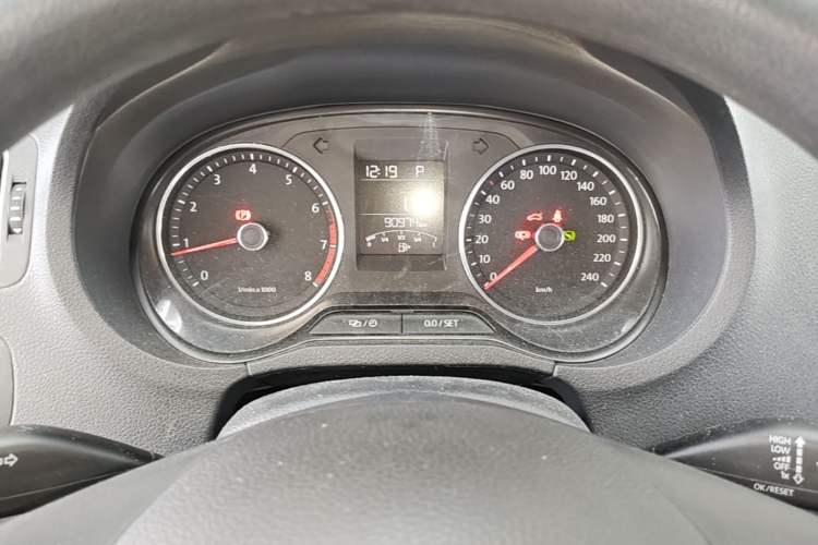 Used Volkswagen Polo 2014 1.4L Automatic Comfort Edition Odometer Close Up