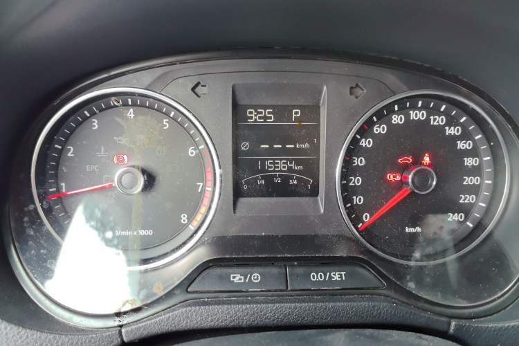 Used Volkswagen Polo 2014 1.4L Automatic Comfort Edition Odometer Close Up