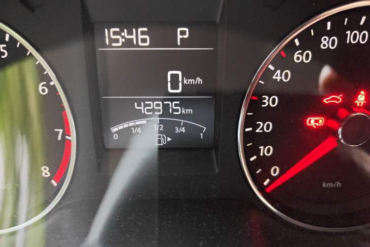 Used Volkswagen Polo 2014 1.6L Automatic Comfort Edition Odometer Close Up