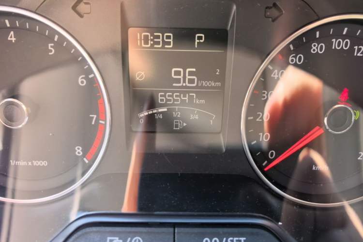 Used Volkswagen Polo 2014 1.6L Automatic Luxury Edition Odometer Close Up