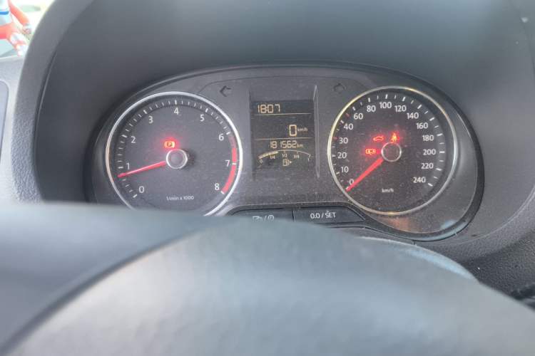 Used Volkswagen Polo 2014 1.4L Manual Comfort Edition Odometer Close Up