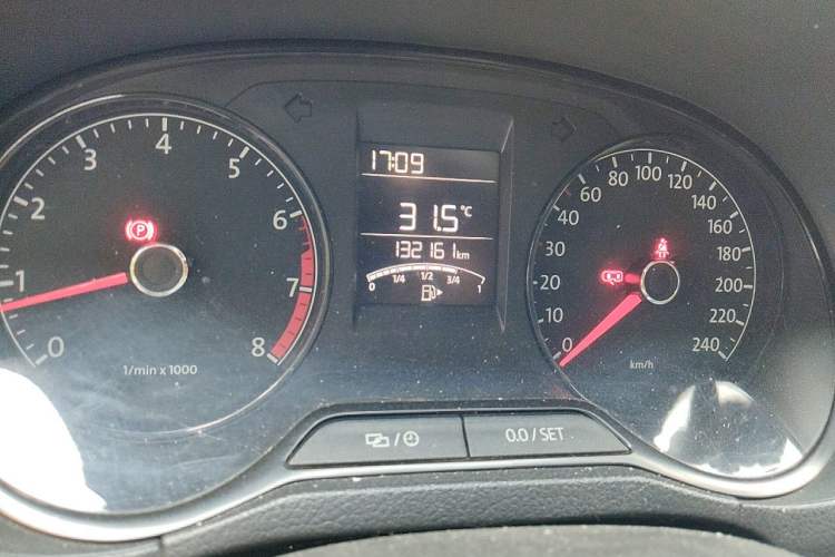 Used Volkswagen Polo 2014 1.4L Manual Fashion Edition Odometer Close Up