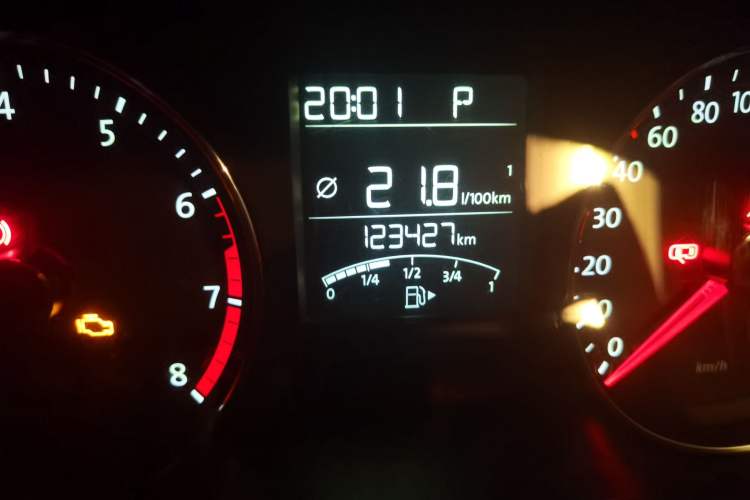 Used Volkswagen Polo 2014 1.6L Automatic Comfort Edition Odometer Close Up