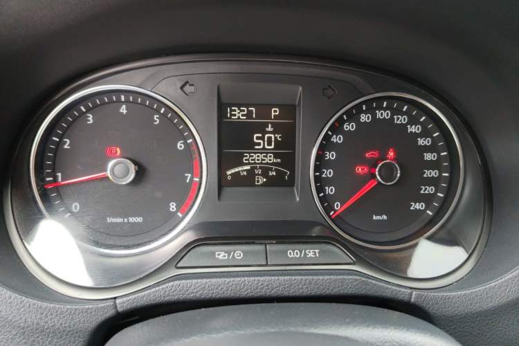 Used Volkswagen Polo 2014 1.4L Automatic Comfort Edition Odometer Close Up