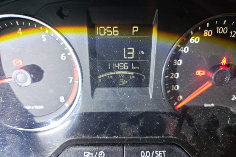 Used Volkswagen Polo 2014 1.4L Automatic Comfort Edition Odometer Close Up