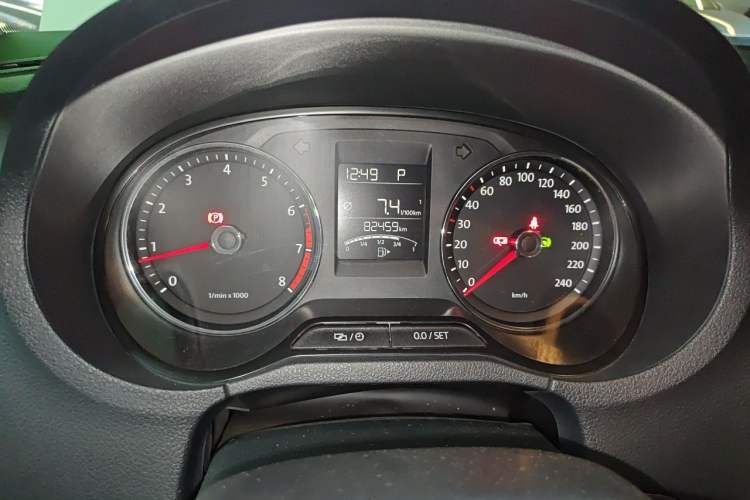 Used Volkswagen Polo 2014 1.6L Automatic Comfort Edition Odometer Close Up