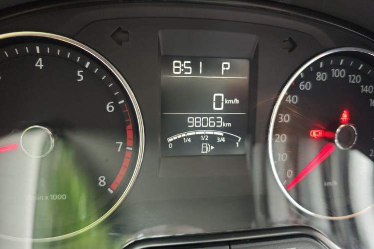 Used Volkswagen Polo 2014 1.6L Automatic Comfort Edition Odometer Close Up