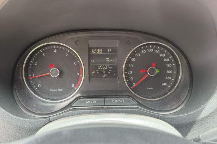 Used Volkswagen Polo 2014 1.4L Automatic Comfort Edition Odometer Close Up