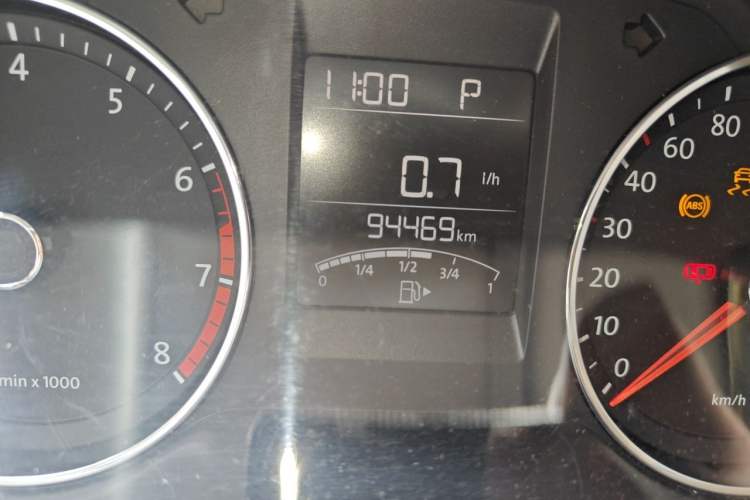 Used Volkswagen Polo 2014 1.4L Automatic Comfort Edition Odometer Close Up