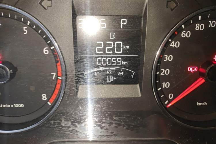 Used Volkswagen Polo 2014 1.6L Automatic Comfort Edition Odometer Close Up