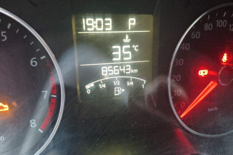 Used Volkswagen Polo 2014 1.4L Automatic Comfort Edition Odometer Close Up