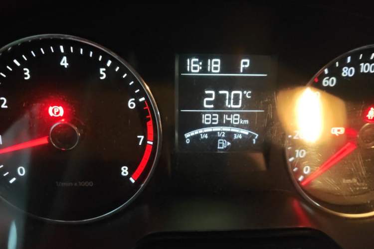Used Volkswagen Polo 2014 1.6L Automatic Comfort Edition Odometer Close Up