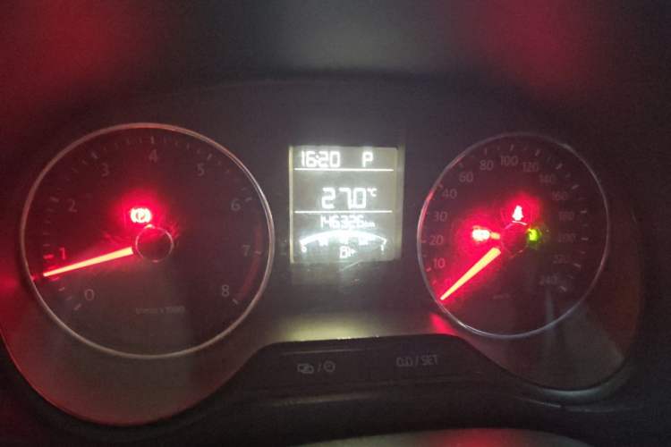 Used Volkswagen Polo 2014 1.6L Automatic Comfort Edition Odometer Close Up