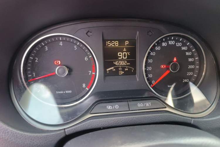 Used Volkswagen Polo 2014 1.4L Automatic Comfort Edition Odometer Close Up