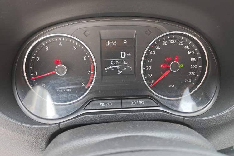 Used Volkswagen Polo 2014 1.6L Automatic Comfort Edition Odometer Close Up