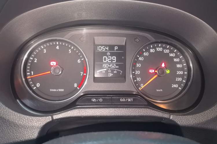 Used Volkswagen Polo 2014 1.6L Automatic Comfort Edition Odometer Close Up