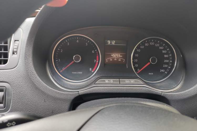 Used Volkswagen Polo 2014 1.4L Automatic Comfort Edition Odometer Close Up