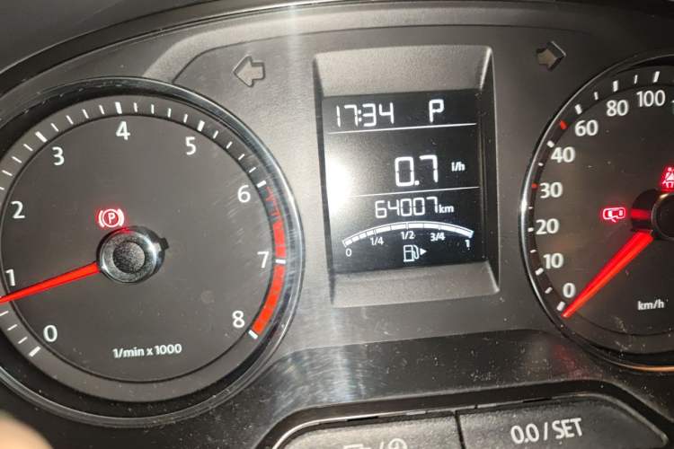 Used Volkswagen Polo 2014 1.6L Automatic Comfort Edition Odometer Close Up