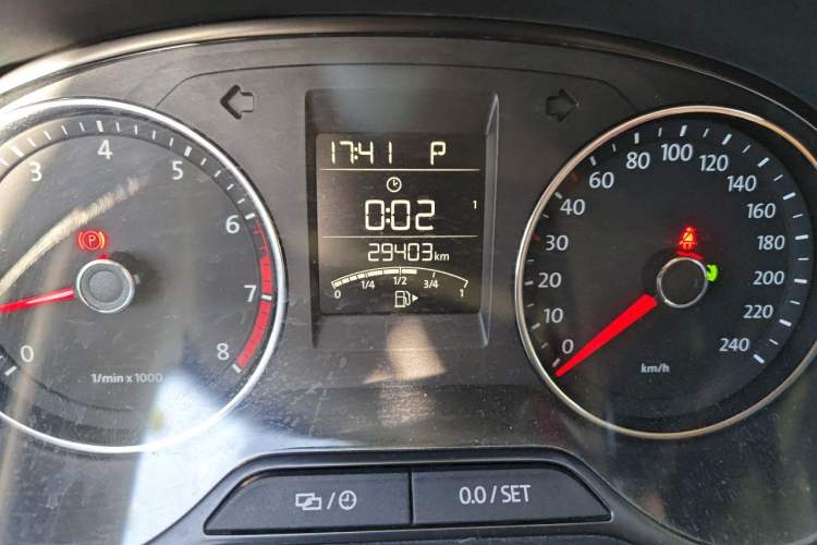 Used Volkswagen Polo 2014 1.4L Automatic Comfort Edition Odometer Close Up