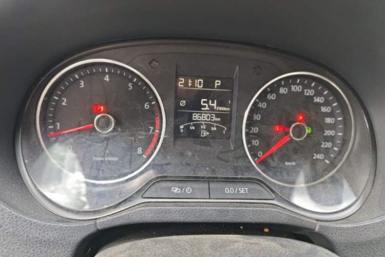 Used Volkswagen Polo 2014 1.4L Automatic Comfort Edition Odometer Close Up