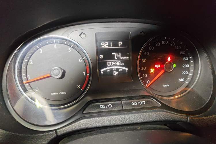 Used Volkswagen Polo 2014 1.6L Automatic Comfort Edition Odometer Close Up