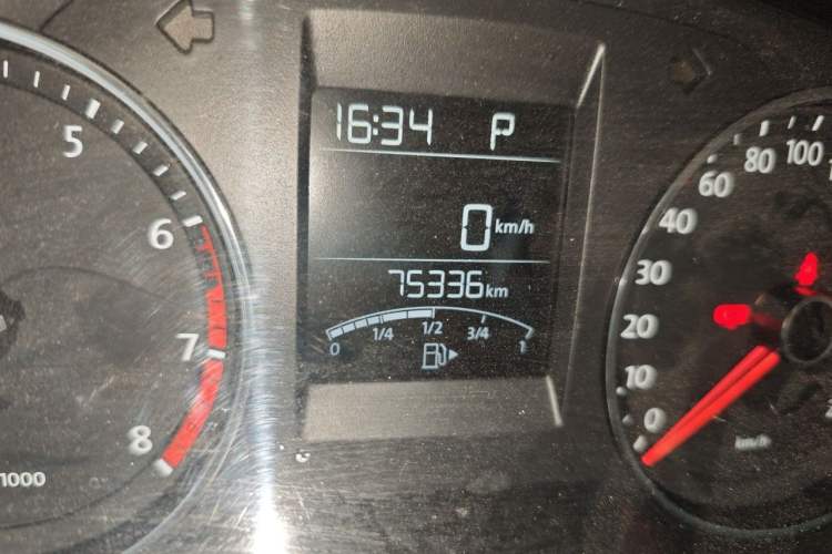 Used Volkswagen Polo 2014 1.6L Automatic Comfort Edition Odometer Close Up