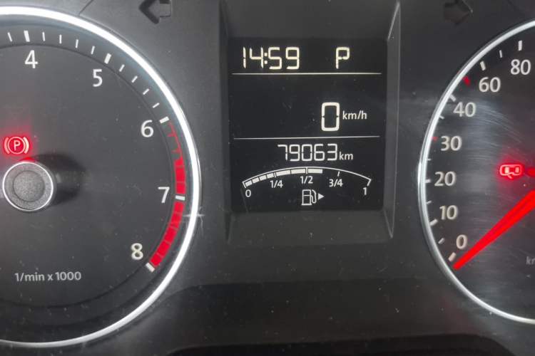 Used Volkswagen Polo 2014 1.4L Automatic Comfort Edition Odometer Close Up