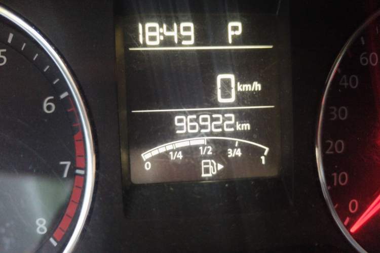Used Volkswagen Polo 2014 1.6L Automatic Comfort Edition Odometer Close Up