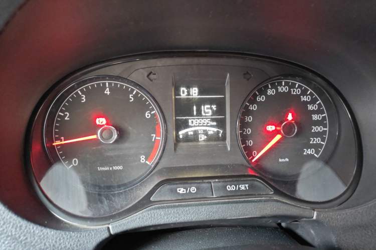 Used Volkswagen Polo 2014 1.4L Manual Fashion Edition Odometer Close Up