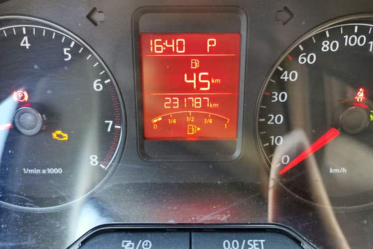 Used Volkswagen Polo 2014 1.6L Automatic Comfort Edition Odometer Close Up