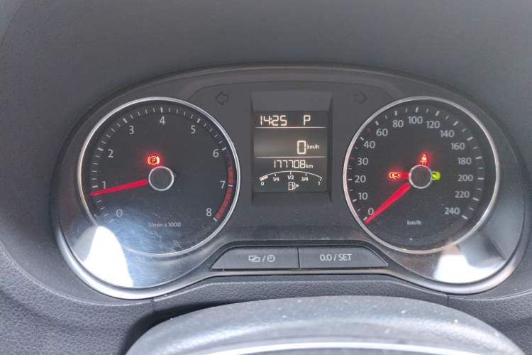 Used Volkswagen Polo 2014 1.4L Automatic Luxury Edition Odometer Close Up