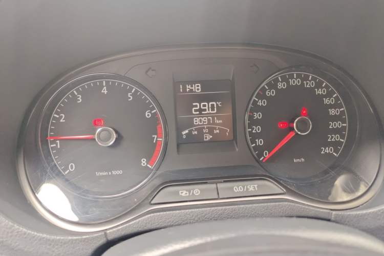 Used Volkswagen Polo 2014 1.4L Manual Fashion Edition Odometer Close Up