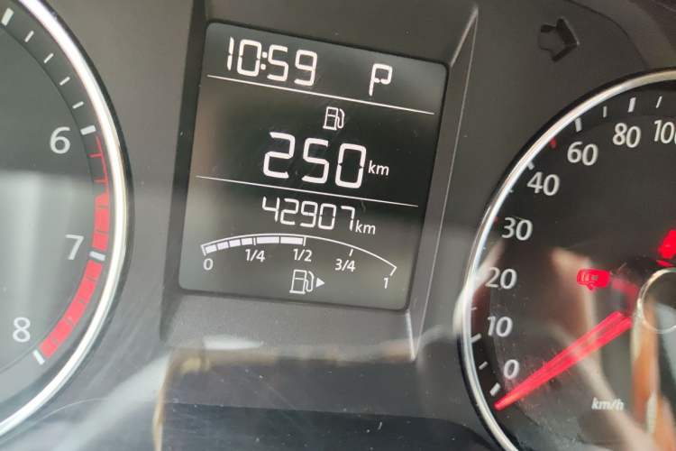 Used Volkswagen Polo 2014 1.6L Automatic Comfort Edition Odometer Close Up