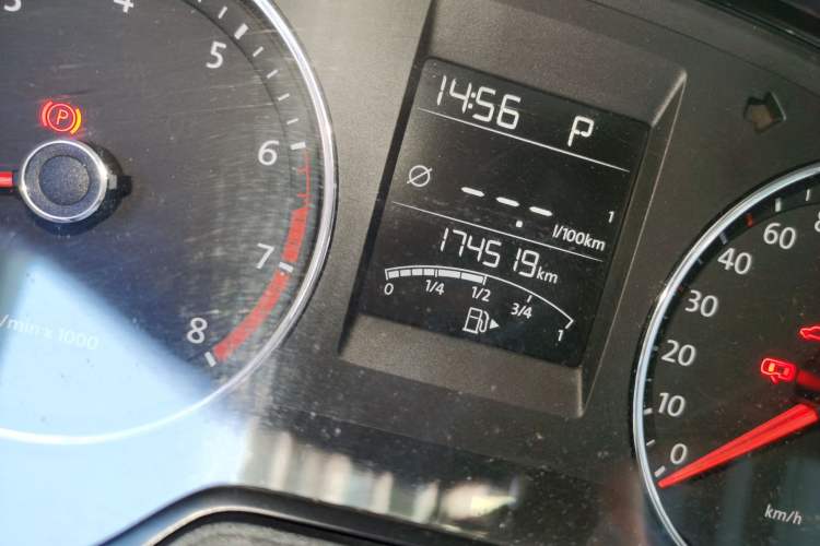 Used Volkswagen Polo 2014 1.6L Automatic Comfort Edition Odometer Close Up